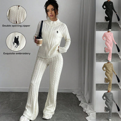 Fashion Women's Wear Casual Long Sleeve Pants Two-piece Set