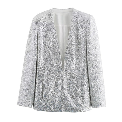 Women's Fashionable Sequins Blazer
