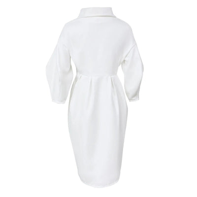 Women's Classic Winter Long Coat, Double-Breasted Belted Trench With Wide Lapel, Solid Color Oversized Overcoat For Casual Style