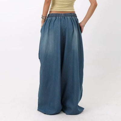 Retro High Street Wide Leg Loose Jeans