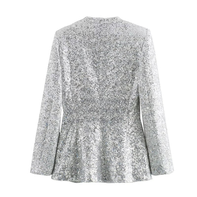 Women's Fashionable Sequins Blazer