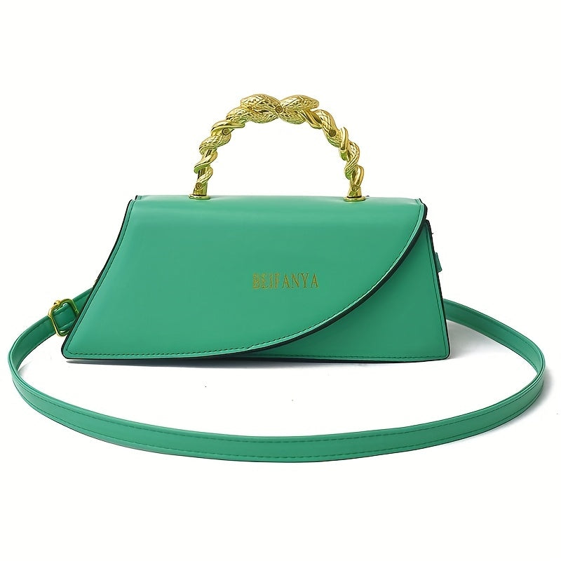 PU Women's Shoulder Bag, Multifunctional Crossbody Bag With Large Capacity