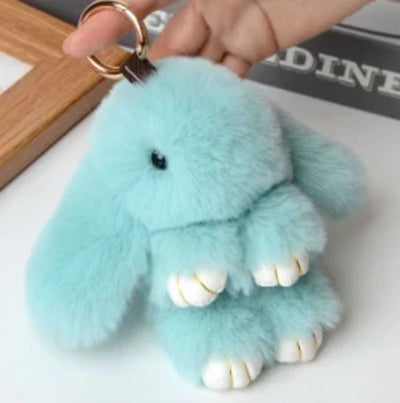 15cm Rabbit Fur Keychain Women Bag Car Key chain Pendant Decoration