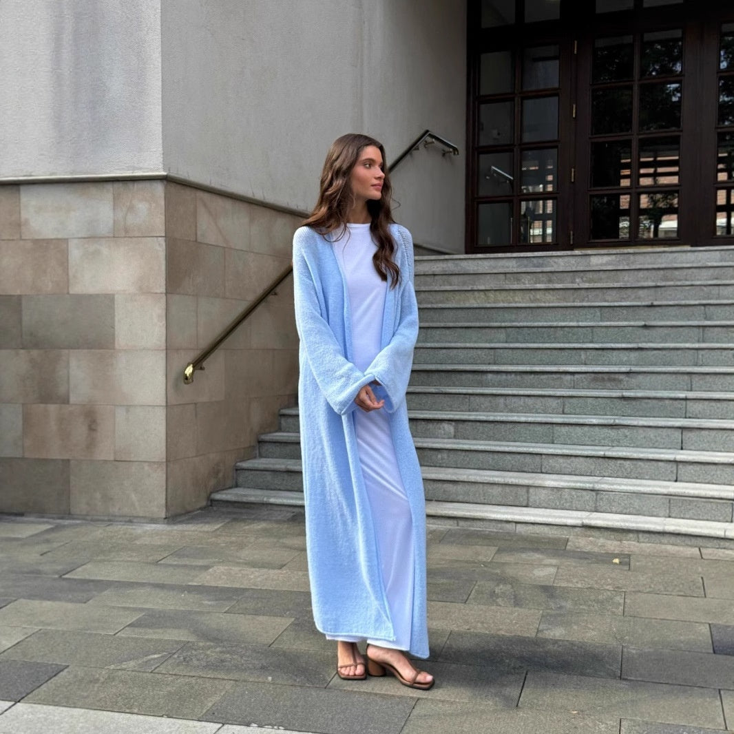 European And American Style Hollow Knitted Cardigan Idle Style V-neck Coat