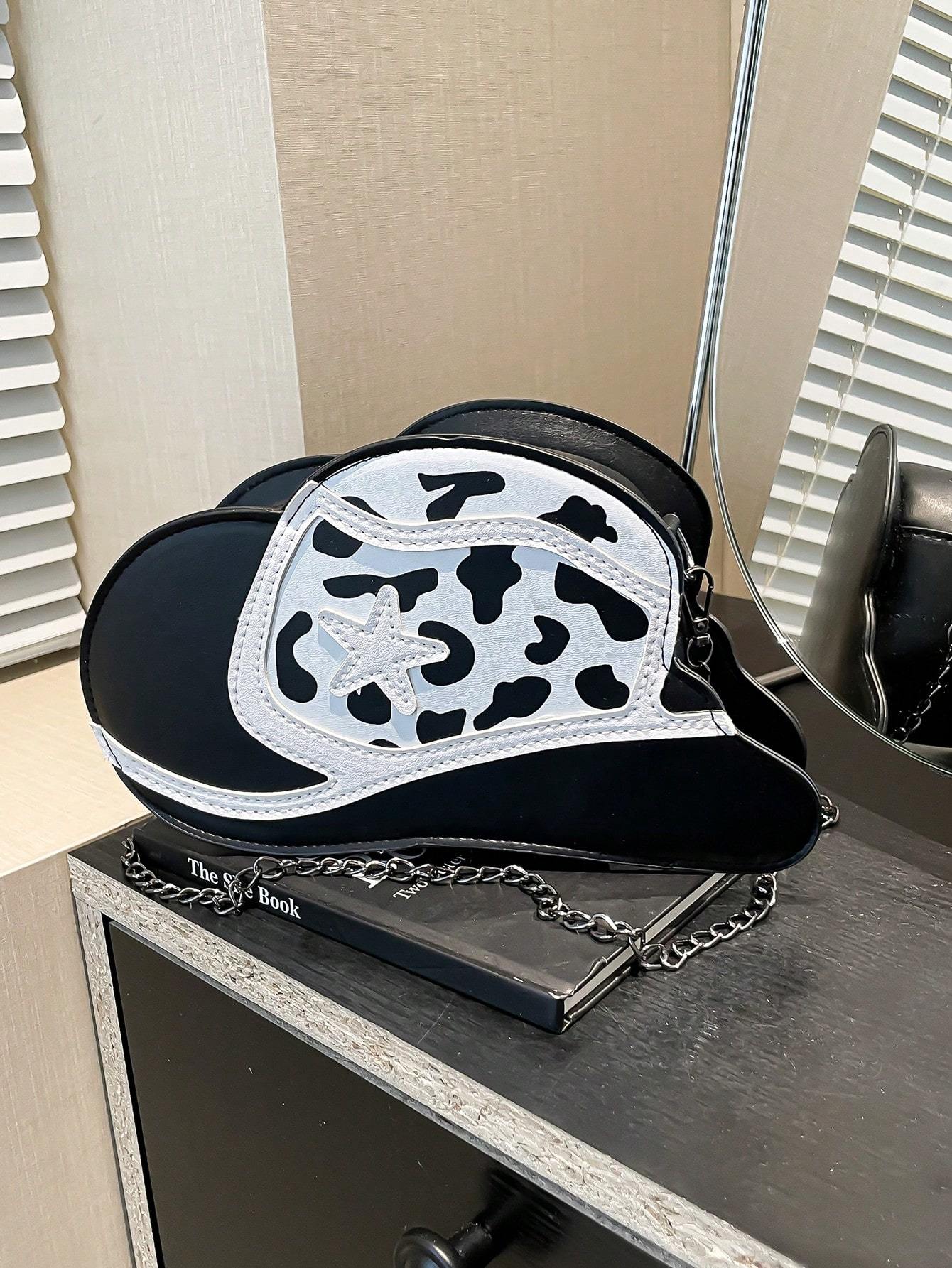 Retro Hat Bag 2025 New Style Temperament Fashion Color Matching Chain Bag Niche Simple Women's Shoulder Messenger Bag