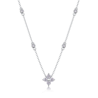Sweetheart Halo - A Fashionable And Luxurious Diamond Jewelry Pendant Set With 2-carat Moissanite S925 Sterling Silver And Platinum Plating